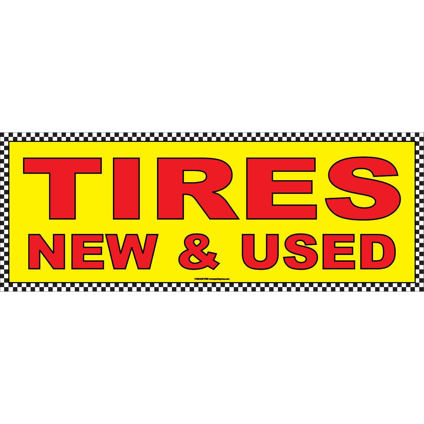 NEW & USED TIRES BANNER AB-22CHK