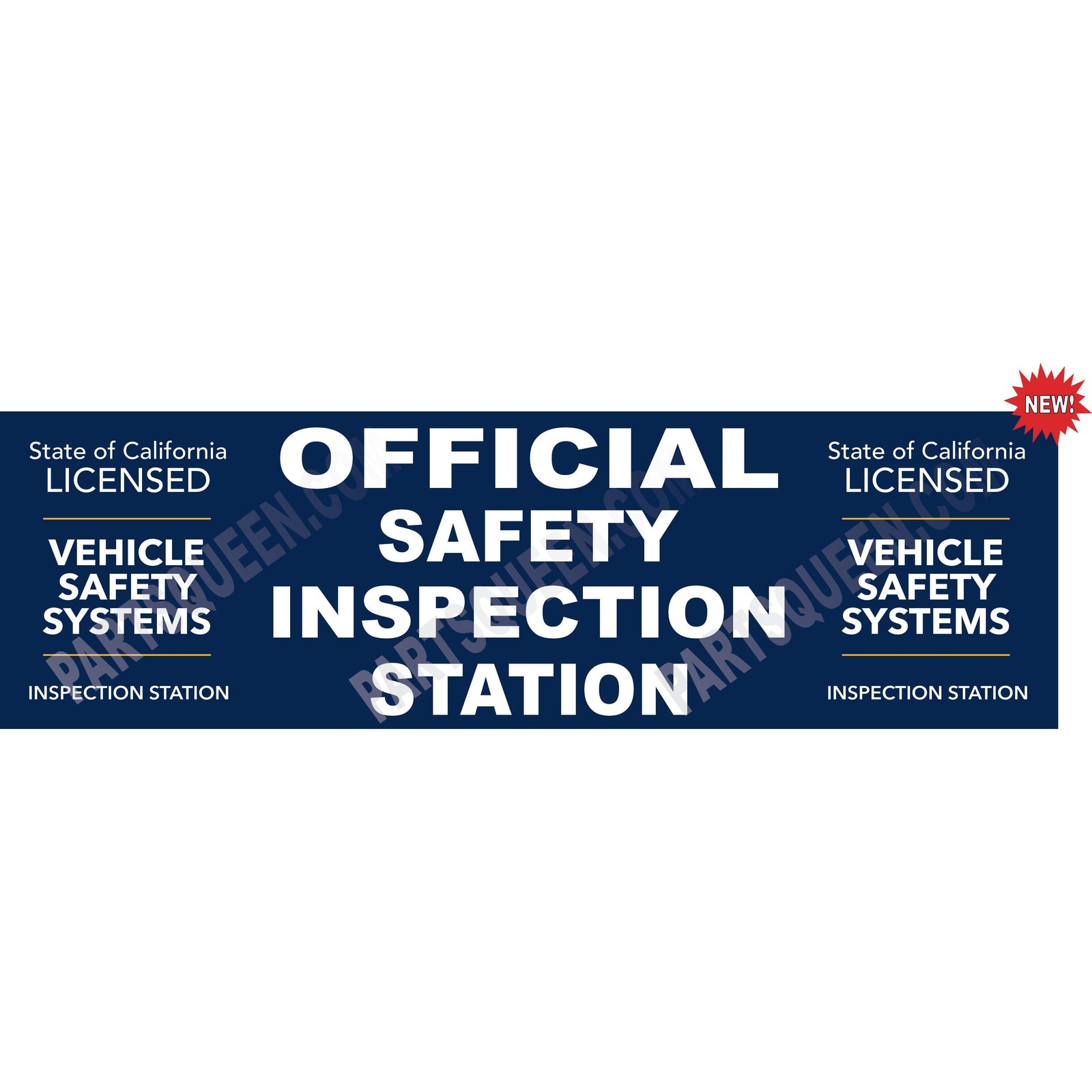 SAFETY SYSTEMS INSPECTION BANNER VSS-200