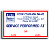 Service Label 1690F - 2000QTY