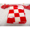 Checkered Pennants, Red & White