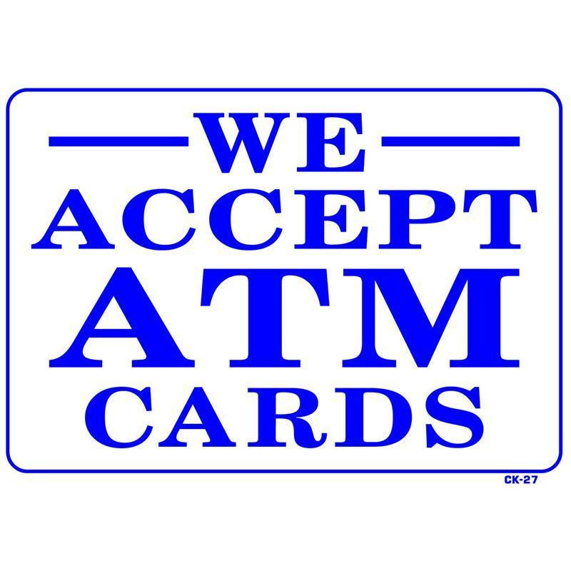 ATM CARDS SIGN #CK27
