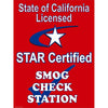 STAR CERTIFIED SMOG CHECK  #DS200RED