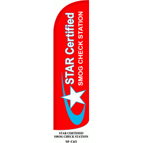 STAR CERTIFIED WINDLESS SWOOPER FLAG # W-SF-C65