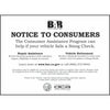 NOTICE TO CONSUMERS * NEW-2022