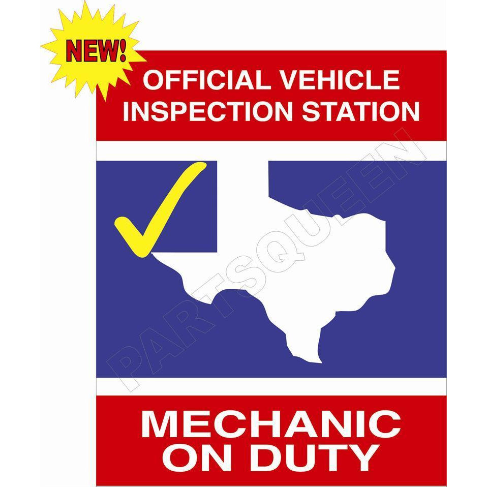 TEXAS STATE INSPECTION SIGN TXS1