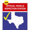 TEXAS INSPECTION SIGN SIGN  #TXS4