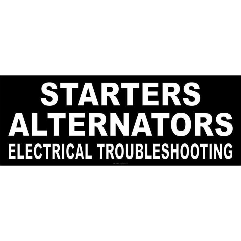 STARTERS ALTERNATORS BANNER  #AB21
