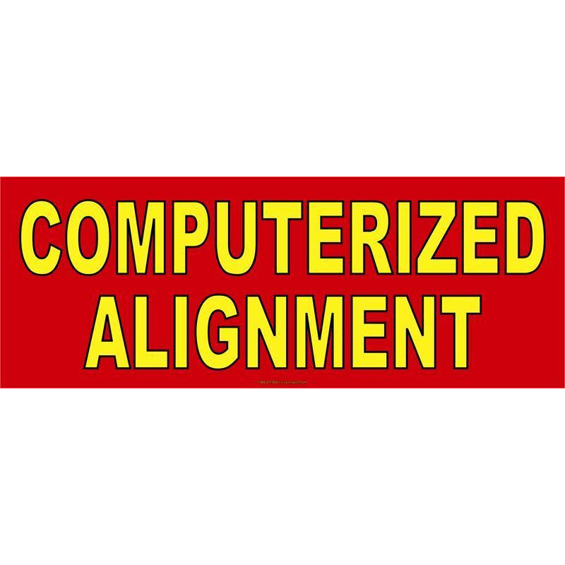COMPUTERIZED ALIGNMENT BANNER  #AB65 !!!