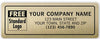 Automotive labels qty 1000 Poly Film Gold ID Label  Item #348-1