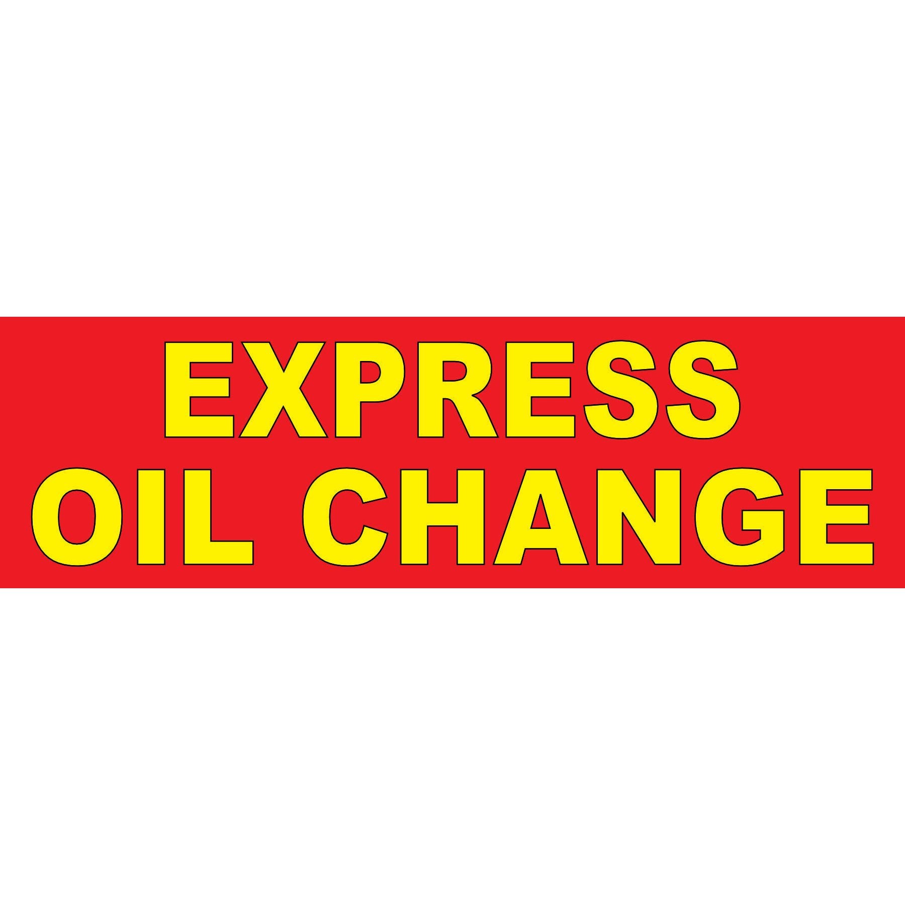 EXPRESS OIL CHANGE VINYL BANNER AB-324