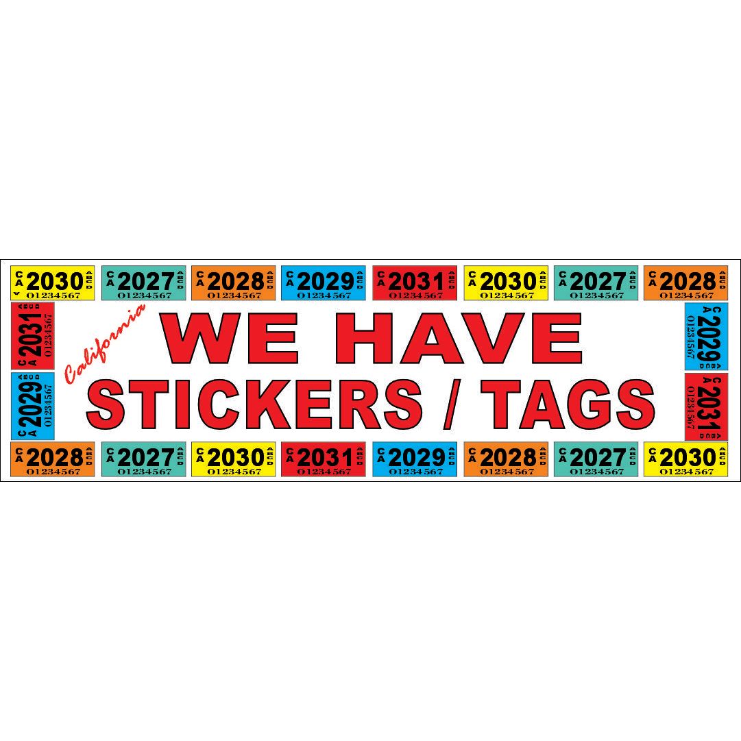 REGISTRATION TAGS BANNER AB704