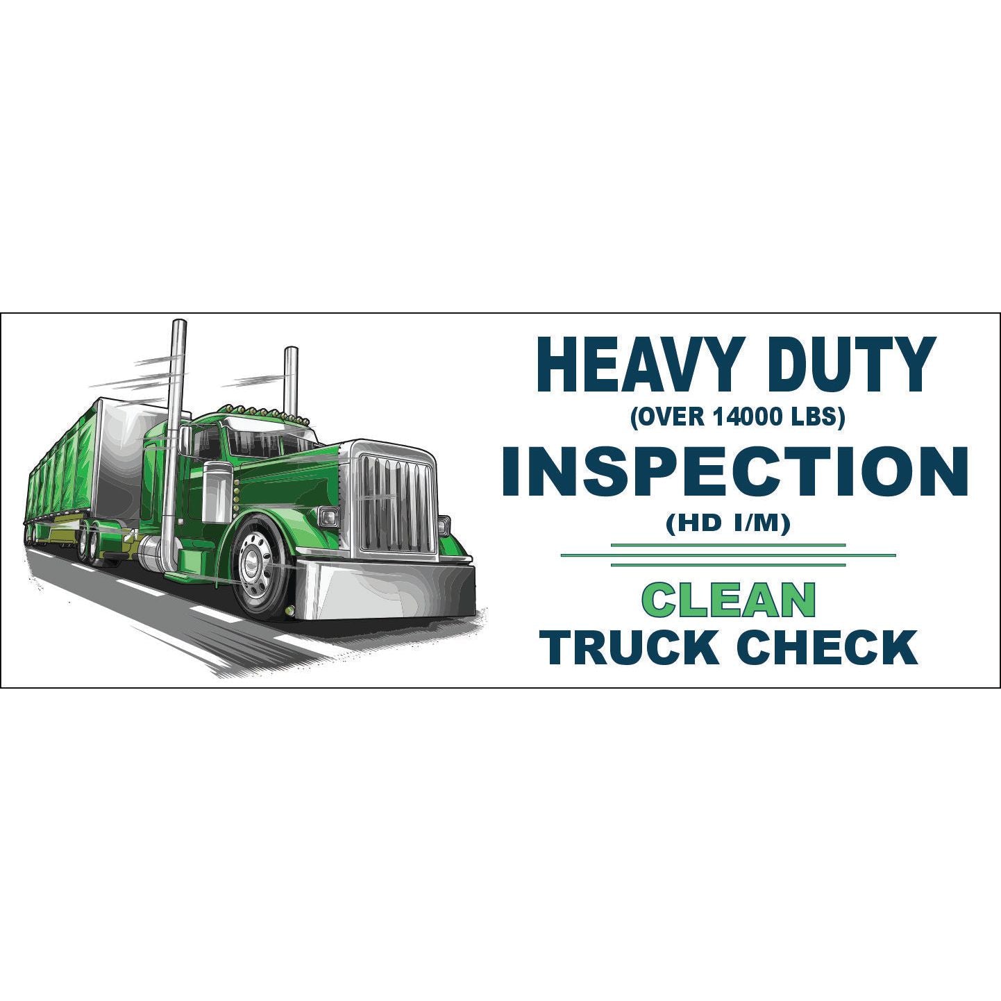 CTC CLEAN TRUCK CHECK ADVERTISING VINYL BANNER AB801