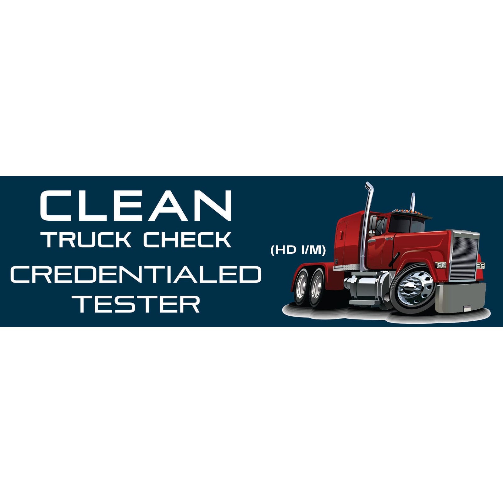 CTC CLEAN TRUCK CHECK ADVERTISING VINYL BANNER AB802