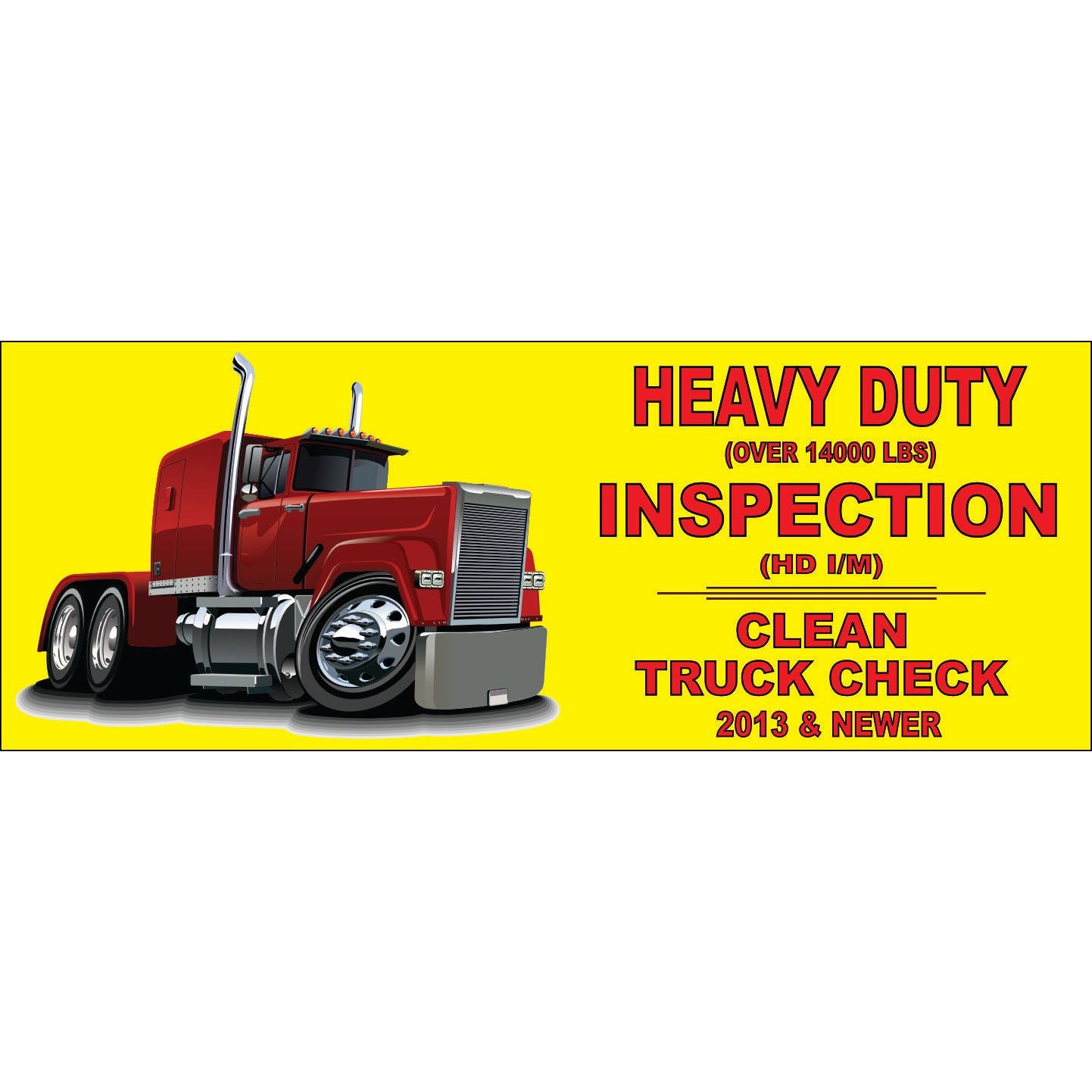 CTC CLEAN TRUCK CHECK ADVERTISING VINYL BANNER AB803