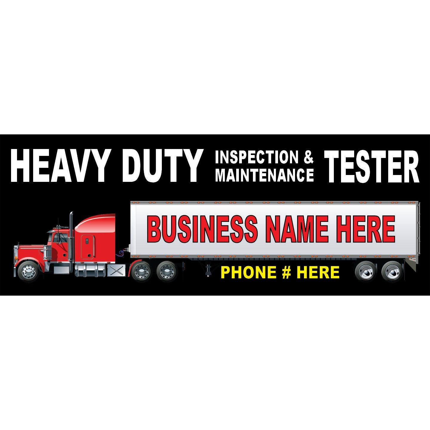 CTC CLEAN TRUCK CHECK ADVERTISING VINYL BANNER AB-888-99