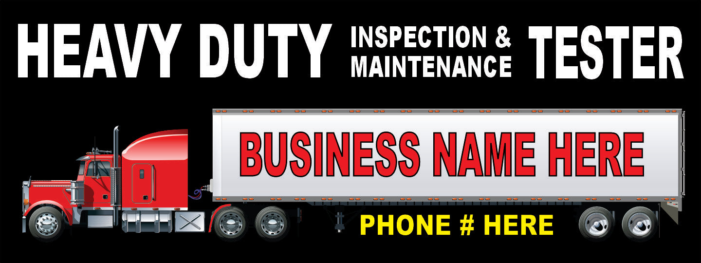 CLEAN TRUCK CHECK ADVERTISING VINYL BANNER AB-888-99