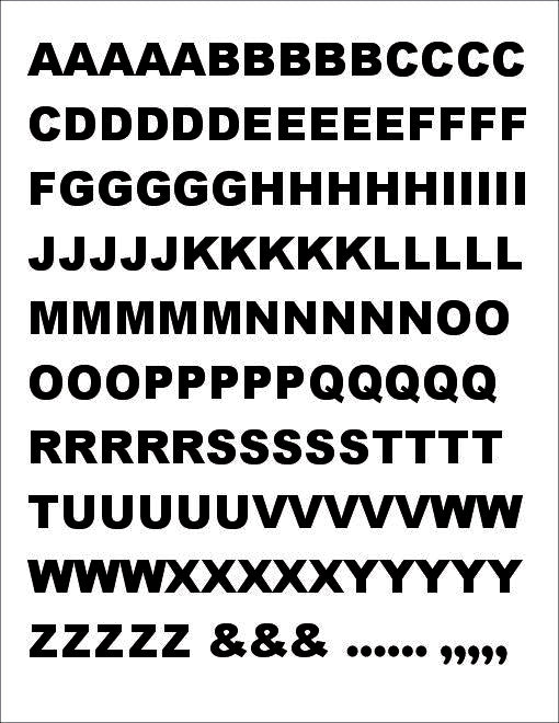 SIGN VINYL LETTERS