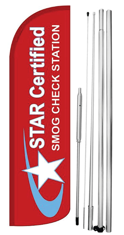 STAR CERTIFIED WINDLESS SWOOPER FLAG SET # W-SF-C65-SET