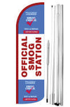 OFFICIAL SMOG STATION STAR CERTIFIED WINDLESS SWOOPER FLAG SET # W-SF-C68-SET