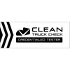 CLEAN TRUCK CHECK BLACK & WHITE VINYL BANNER