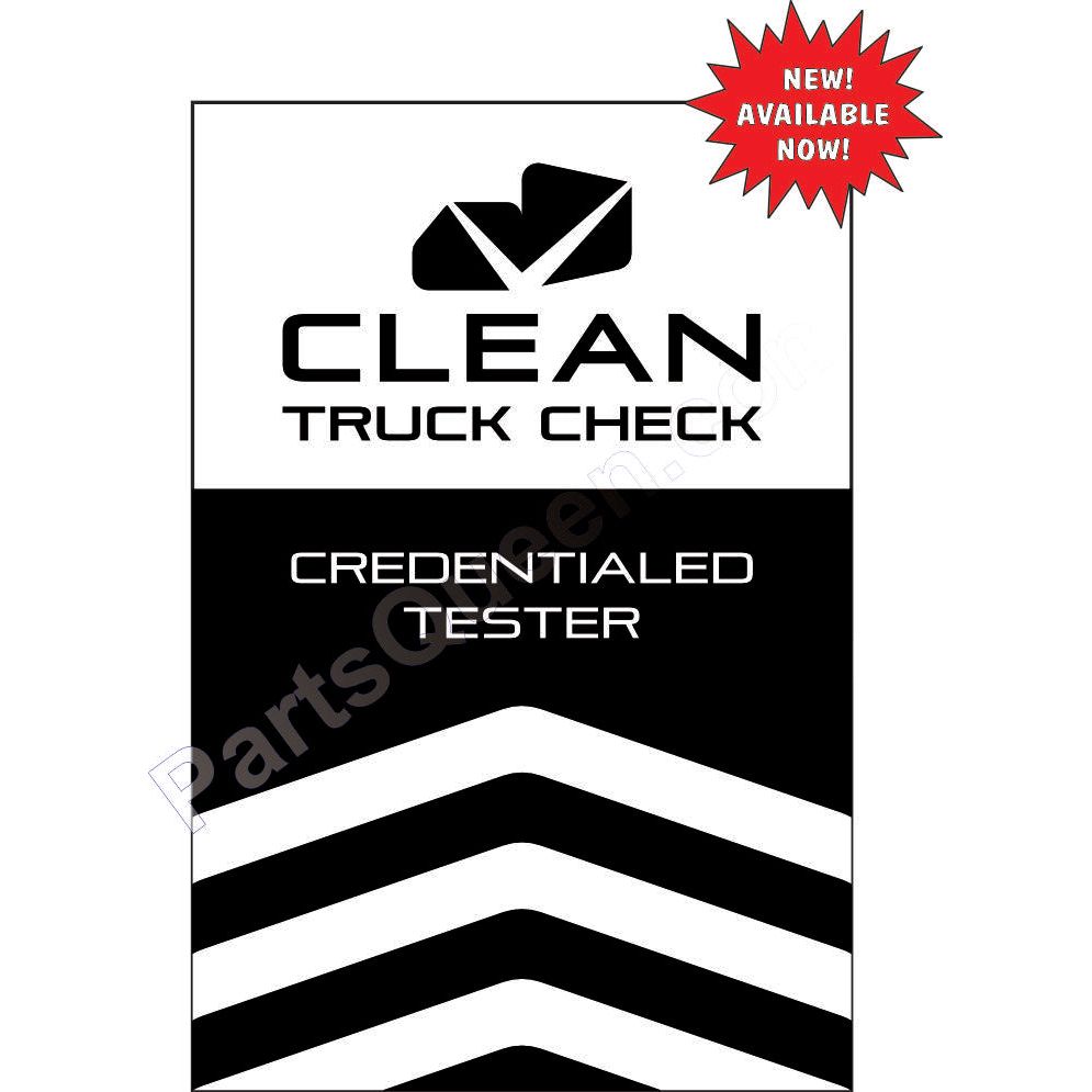 CLEAN TRUCK CHECK SIGN (Black & White) SS-CTC-20X30 BW