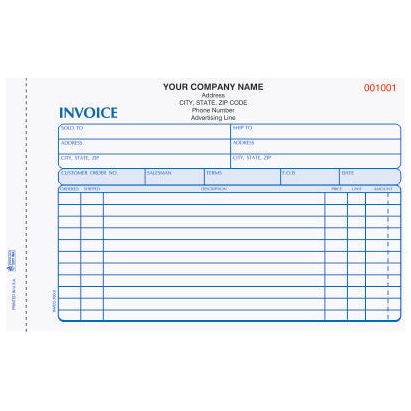 INVCC-760-3 GENERAL PURPOSE INVOICE (1000)