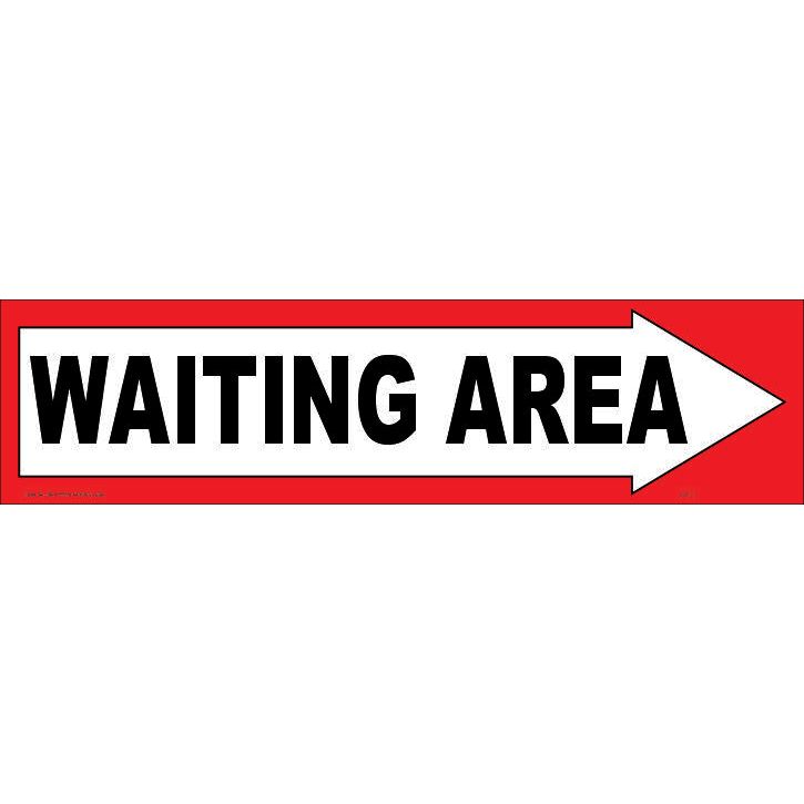 WAITING AREA - ARROW SIGN PM11