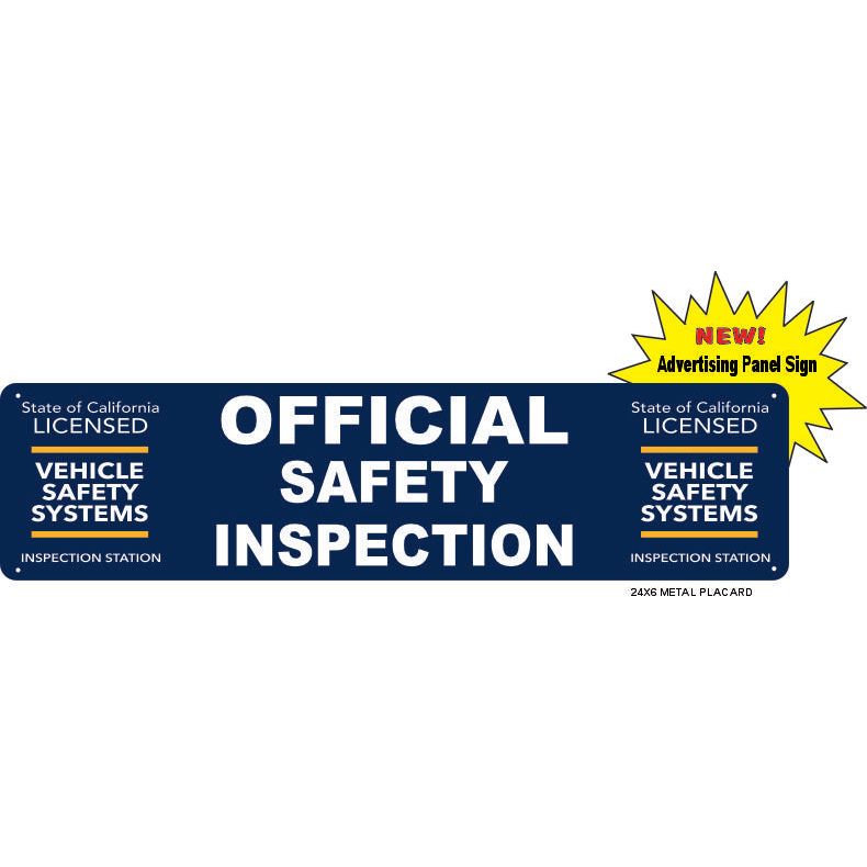 VEHICLE SAFETY SYSTEMS ADVERTISING PANEL SIGN