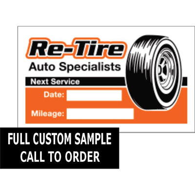 Custom Service Reminder Labels (BOXED)  #1850 Light Adhesive