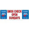 OPEN SUNDAYS SMOG CHECK TEST ONLY BANNER SB-51