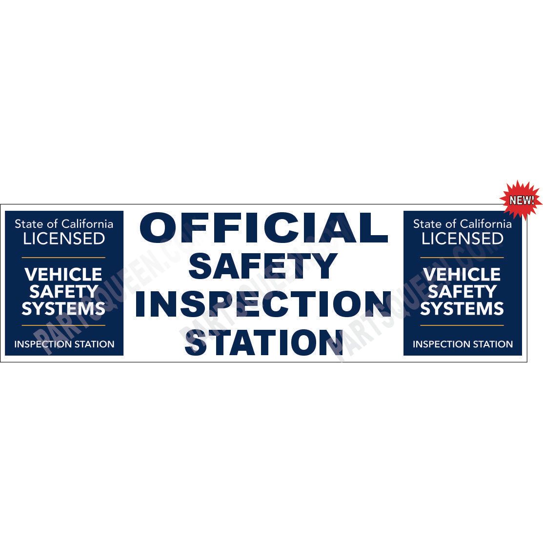 SAFETY SYSTEMS INSPECTION BANNER VSS-100