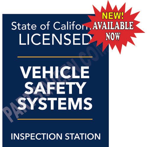 VEHICLE SAFETY SYSTEMS SIGN / AVAILABLE NOW! VSS-DS