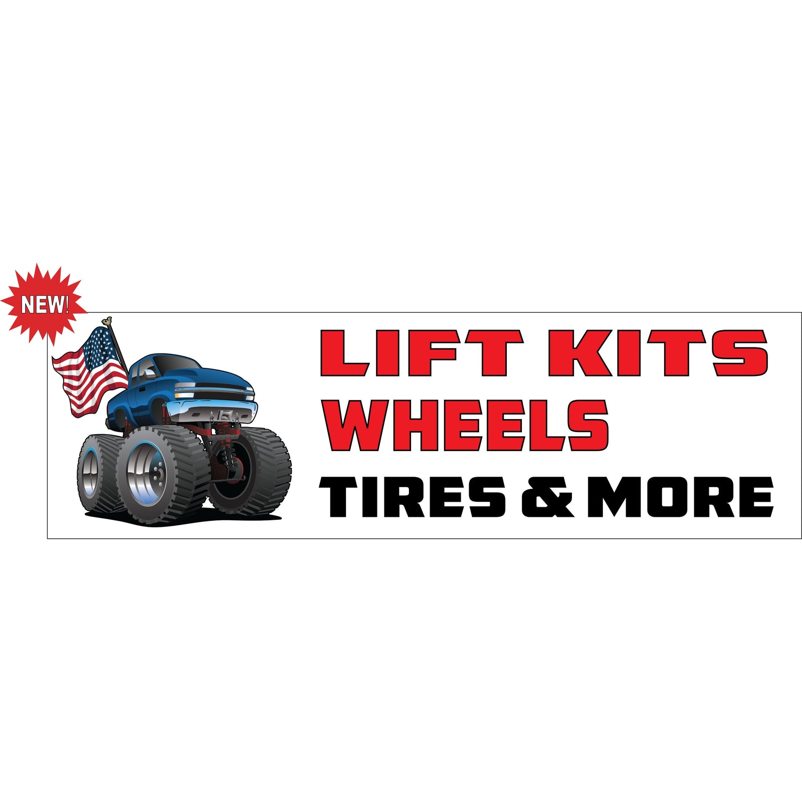 LIFT KIT WHEELS TIRES BANNER AB-501