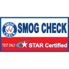 SMOG CHECK STAR CERTIFIED TEST ONLY BANNER / SB-953 !!!