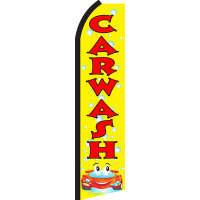 CARTOON CAR WASH SWOOPER FLAG # SF3