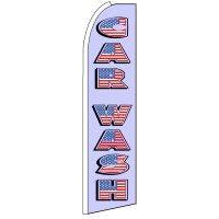 PATRIOTIC CAR WASH SWOOPER FLAG # SF0128