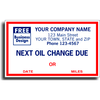 Next Oil Change Label 1690C - 1000QTY