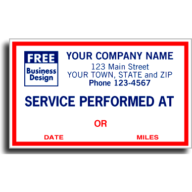 Service Label 1690F - 250QTY