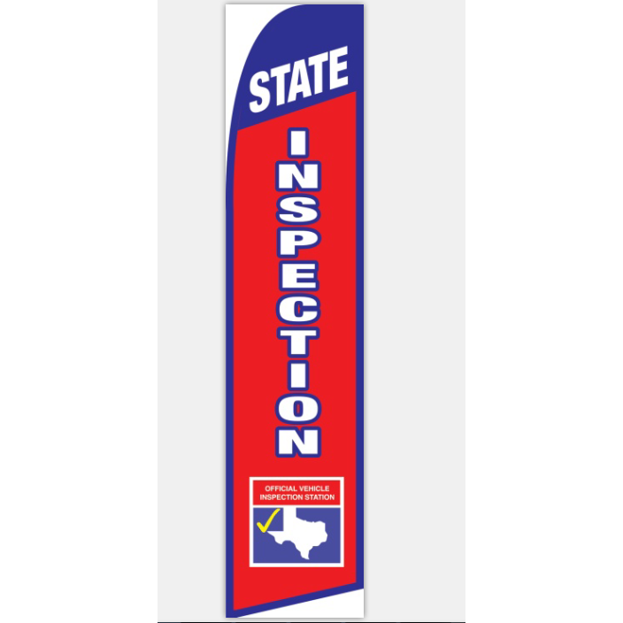 TEXAS STATE INSPECTION SWOOPER FLAG - NEW! # SWTX2