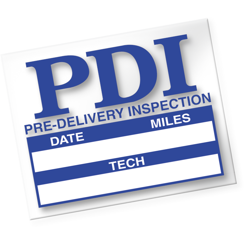 PRE DELIVERY INSPECTION CLING