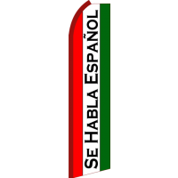 HABLA ESPANOL SWOOPER FLAG # RU6
