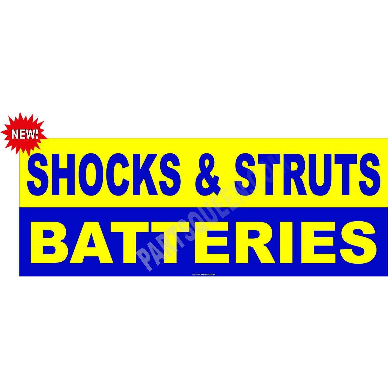 SHOCKS STRUTS BATTERIES BANNER AB208