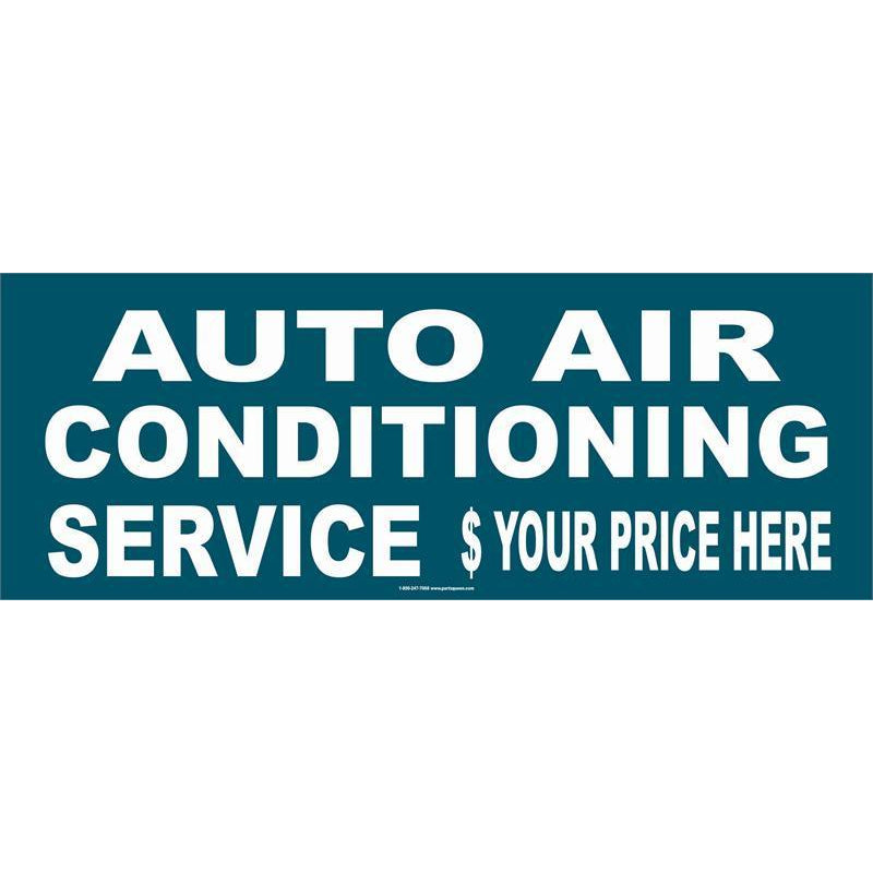 AUTO AIR COND SERVICE BANNER #AB206 !!! Parts Queen