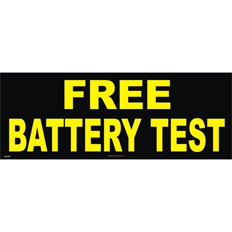 BATTERY TEST BANNER # AB312