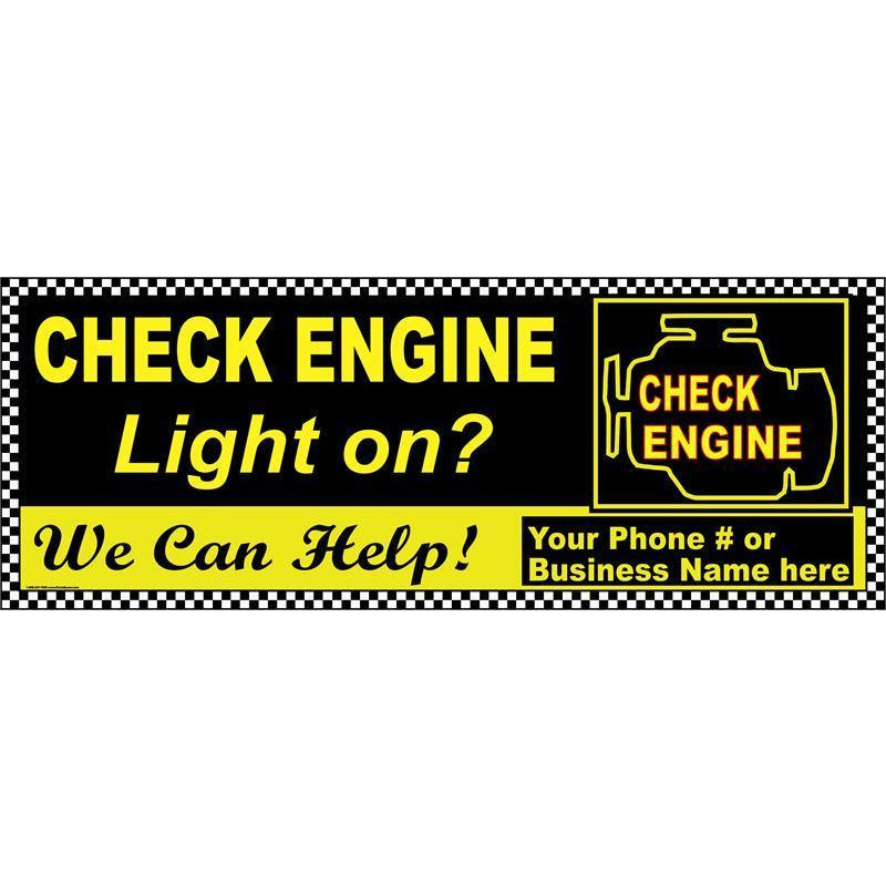 CHECK ENGINE BANNER #AB990