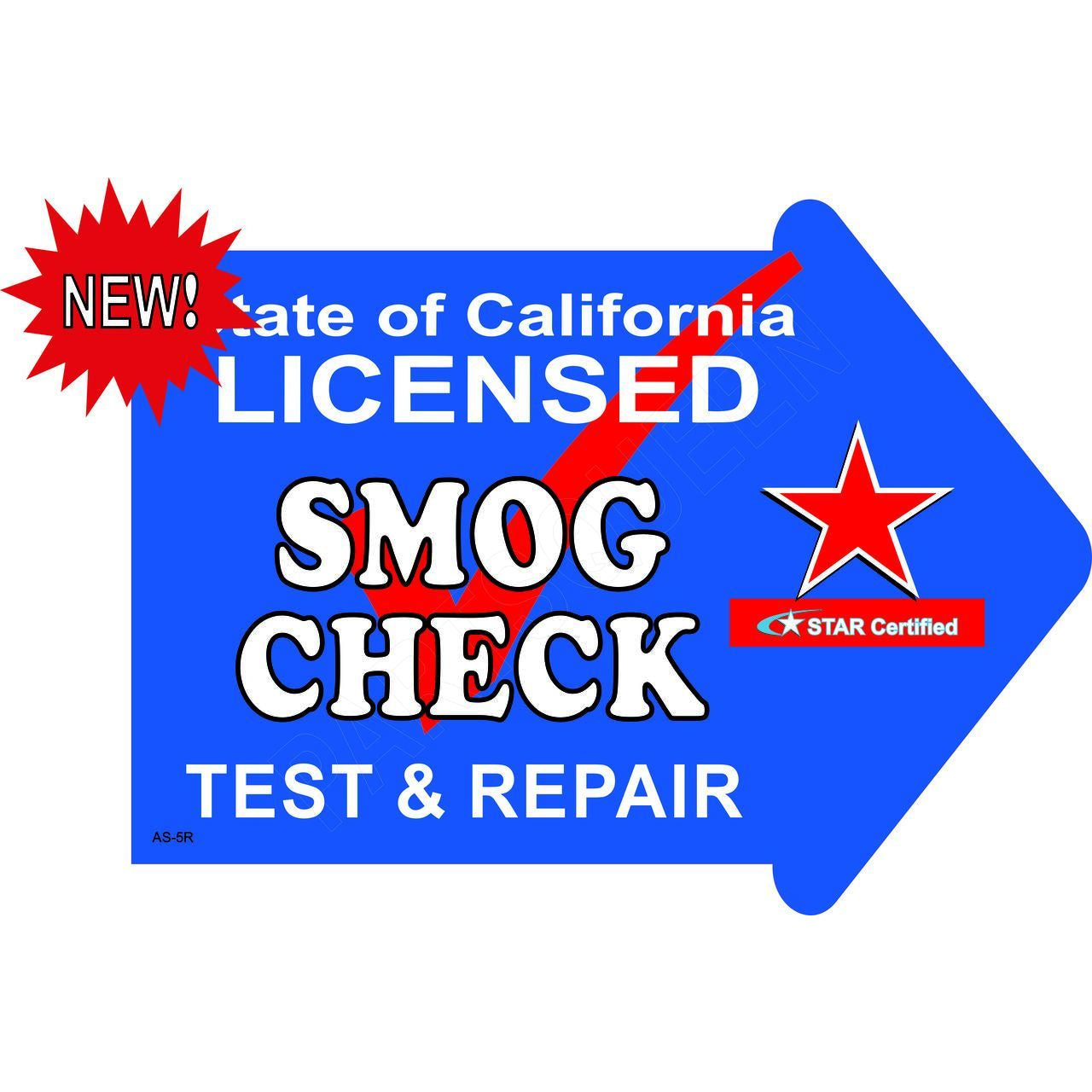 Arrow Stake Sign Kit Star Smog AS-5