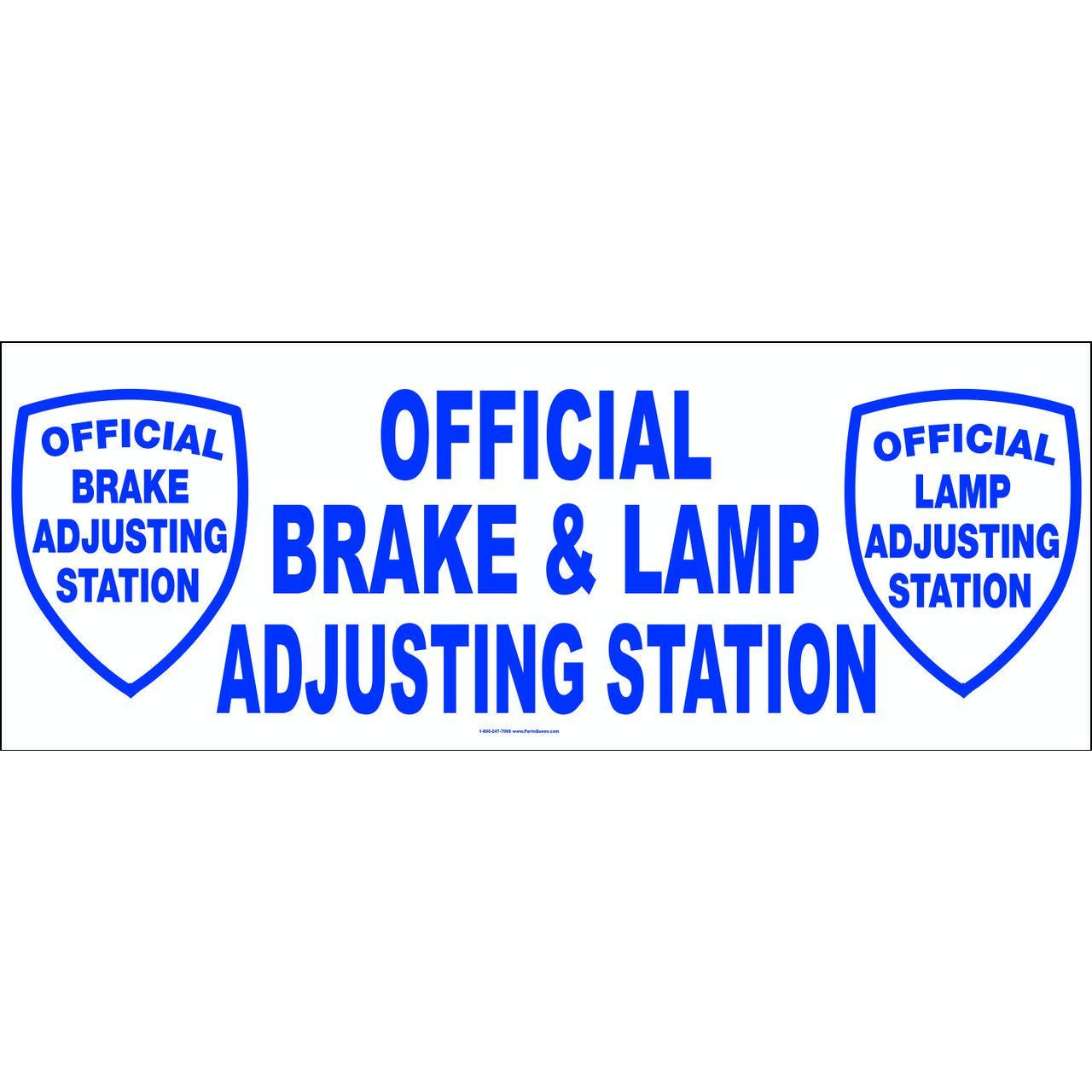 CA BRAKE & LAMP BANNER #BLB12