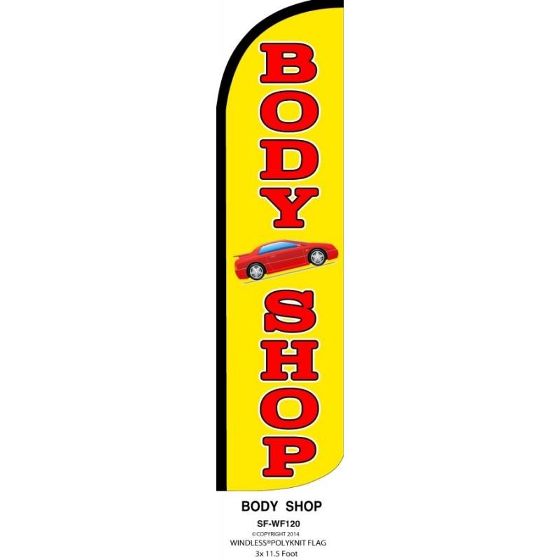 BODY SHOP WINDLESS SWOOPER FLAG # W-SF-WF-120
