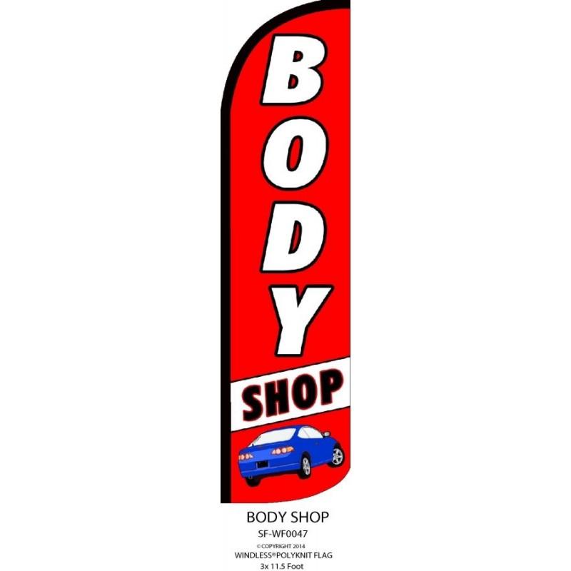 BODY SHOP WINDLESS SWOOPER FLAG # W-SF-WF-0047