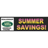 Land Rover Summer Savings Banner